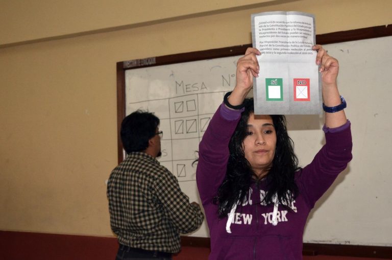 Referendum 2016, la elección que perdió Evo. (Foto: Carlos Barrios/ABI)