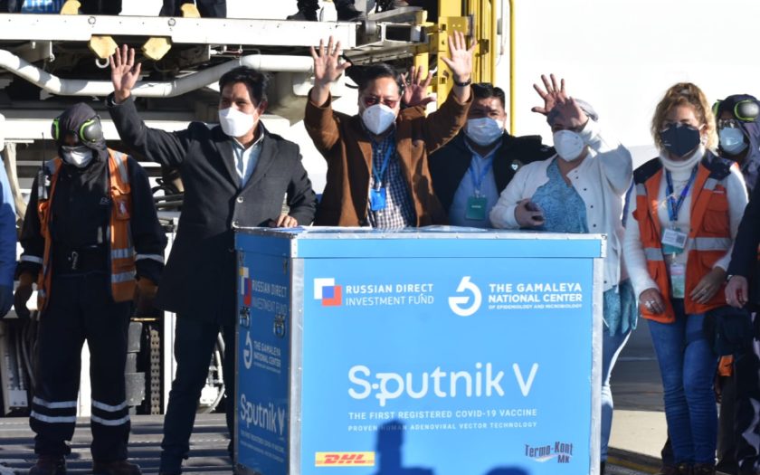 Llegada de Sputnik V a Bolivia